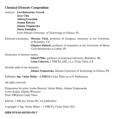 CHEMICAL ELEMENTS Compendium