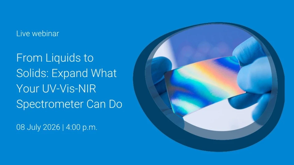 Agilent Technologies: From liquids to solids: expand what your UV-Vis-NIR Spectrometer can do