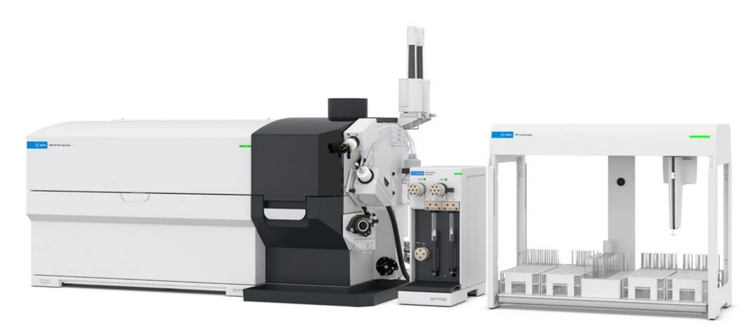 Agilent: Obrázek 1. Systém Agilent 9500 ICP-QQQ s integrovaným spektrometrem AVS MS, automatickým ředicím systémem ADS 2 a autosamplerem SPS 4