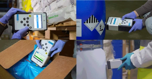 Identification of Incoming Raw Materials in Paper Bags, Sacks, Tubs, Bottles, and Barrels