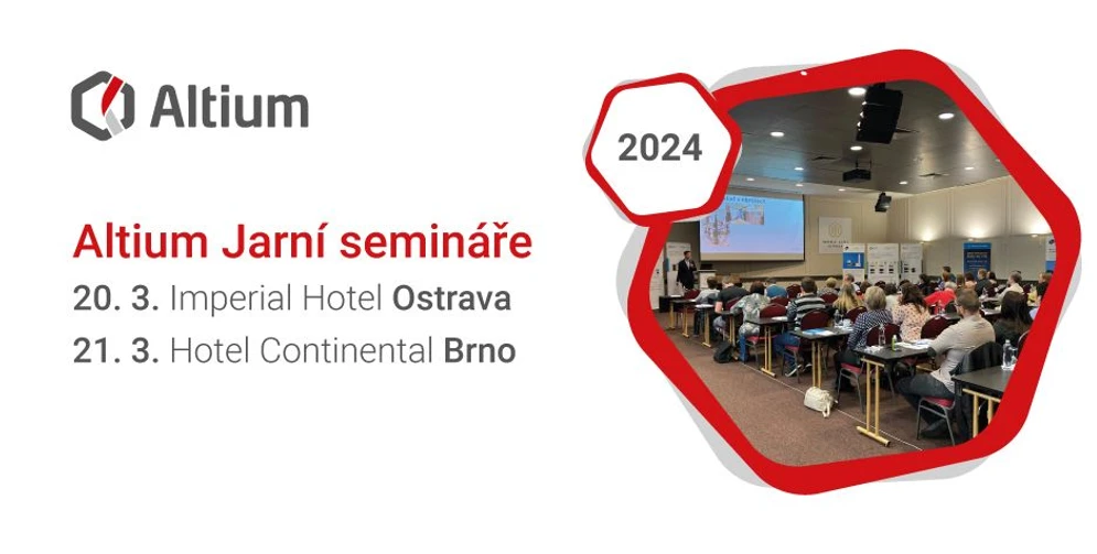 Altium Jarní semináře v Ostravě a v Brně 2024