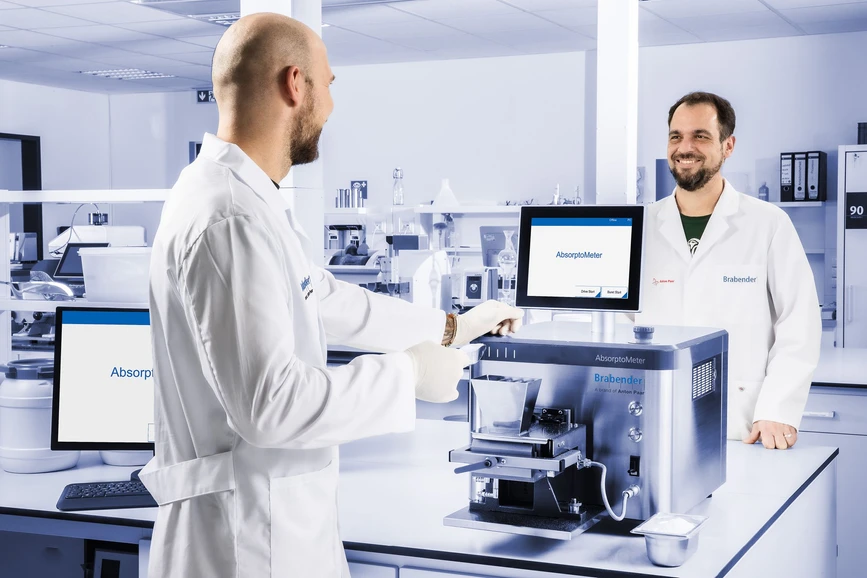 Anton Paar Brabender AbsorptoMeter zařízení pro měření absorpce oleje.