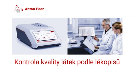 Anton Paar kontrola kvality látek podle lékopisů