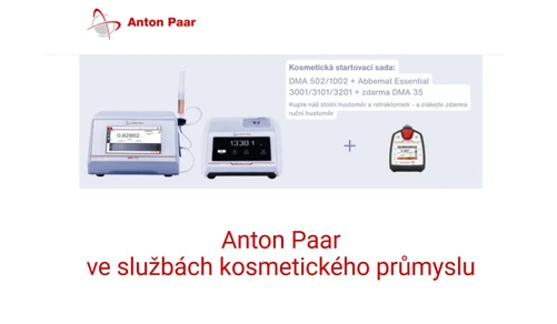 Anton Paar ve službách kosmetického průmyslu