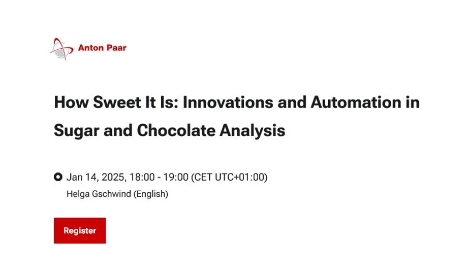 Anton Paar: How Sweet It Is: Innovations and Automation in Sugar and Chocolate Analysis