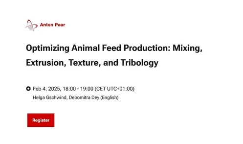 Optimizing Animal Feed Production: Mixing, Extrusion, Texture, and Tribology