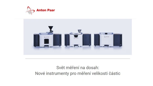 Pozvánka na odborný seminář: Nové instrumenty pro měření velikosti částic