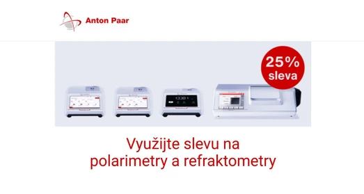 Speciální cenová nabídka na polarimetry a refraktometry od Anton Paar