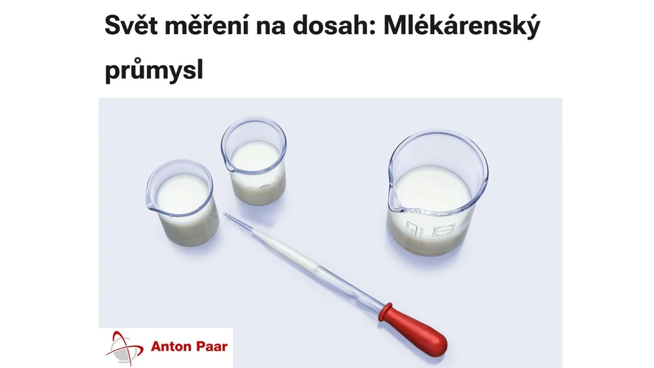 Svět měření na dosah: Mlékárenský průmysl