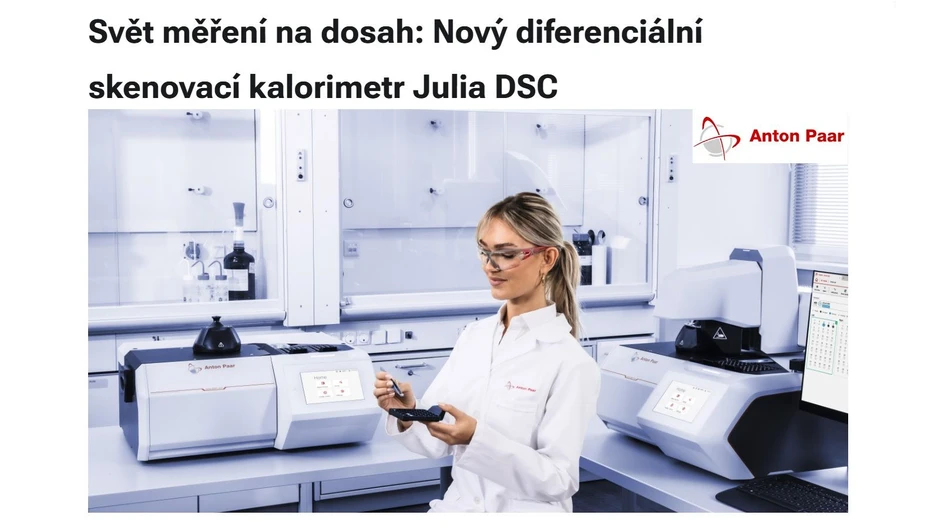 Svět měření na dosah: Nový diferenciální skenovací kalorimetr Julia DSC