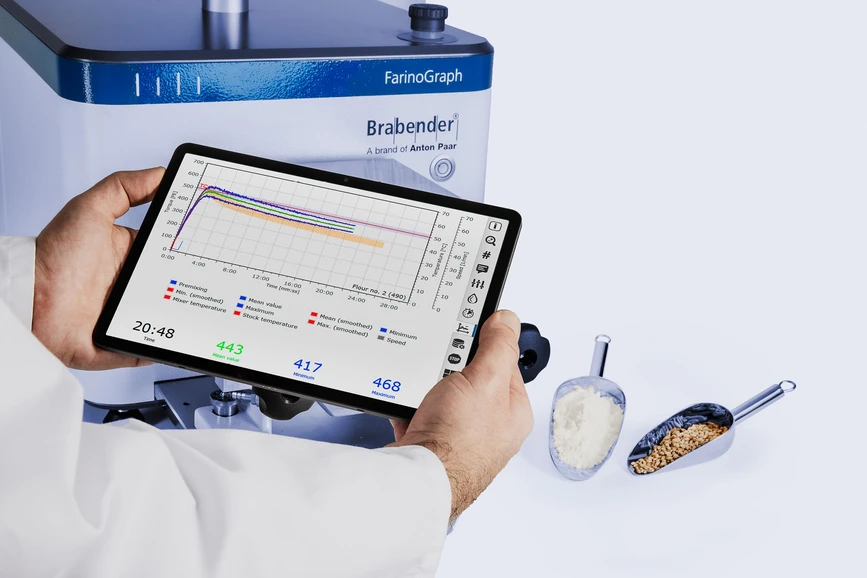 Anton Paar: analyzátor mouky a těsta Brabender FarinoGraph