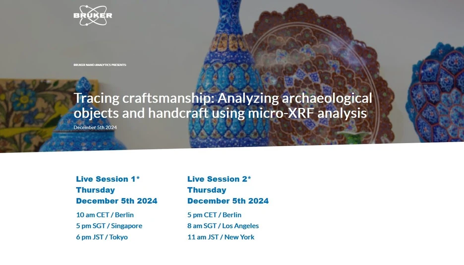 Bruker: Analyzing archaeological objects and handcraft using micro-XRF analysis