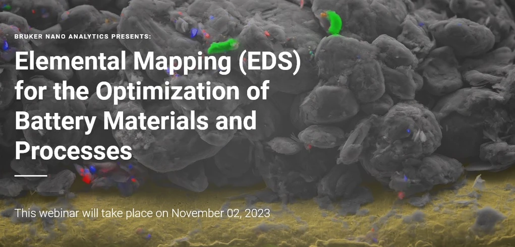 Bruker: Elemental Mapping (EDS) for the Optimization of Battery Materials and Processes