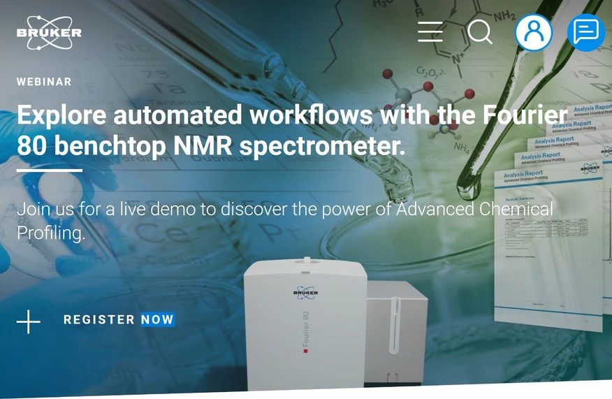 Bruker: Explore automated workflows with the Fourier 80 benchtop NMR spectrometer