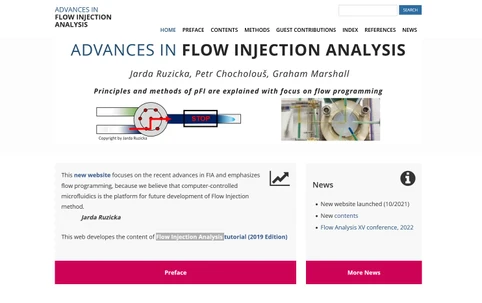 Tutoriál „Advances in Flow Injection Analysis“ hostuje Farmaceutická fakulta UK v Hradci Králové