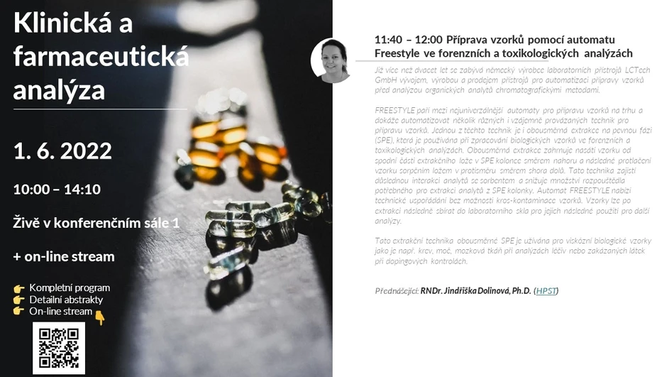 HPST: Příprava vzorků pomocí automatu Freestyle ve forenzních a toxikologických analýzách