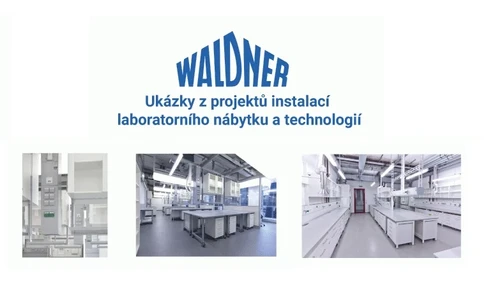 Ukázky projektů laboratorního nábytku a technologií výrobce Waldner