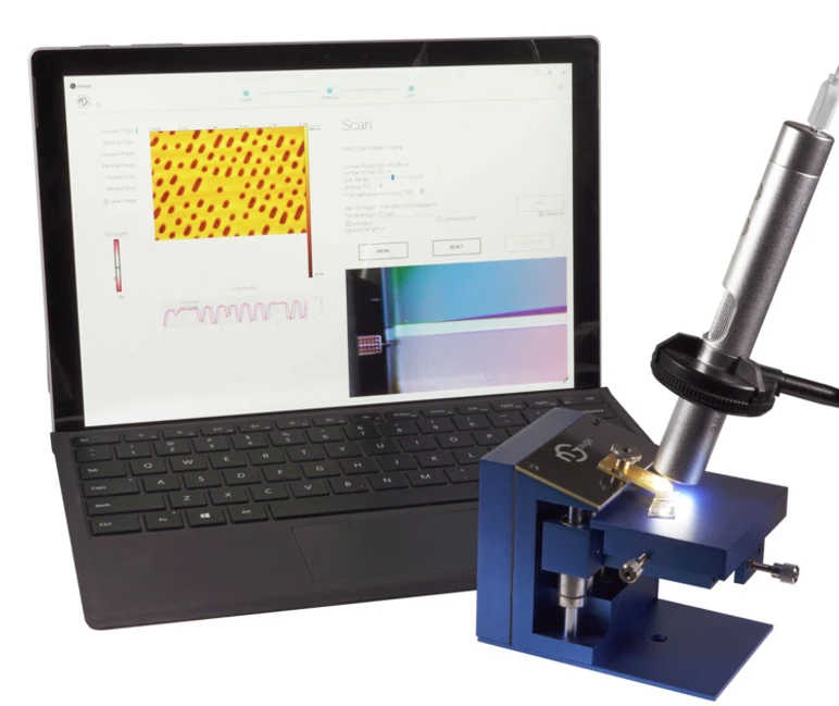 HPST - analýza pomocí jednočipového mikroskopu atomárních sil ICSPI nGauge