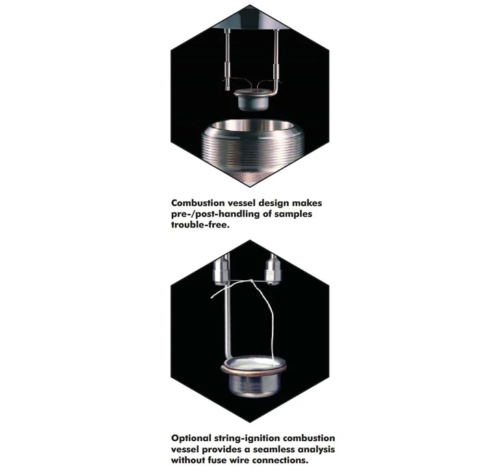 LECO AC500 Isoperibolický kalorimetr pro hrubé spalné teplo.