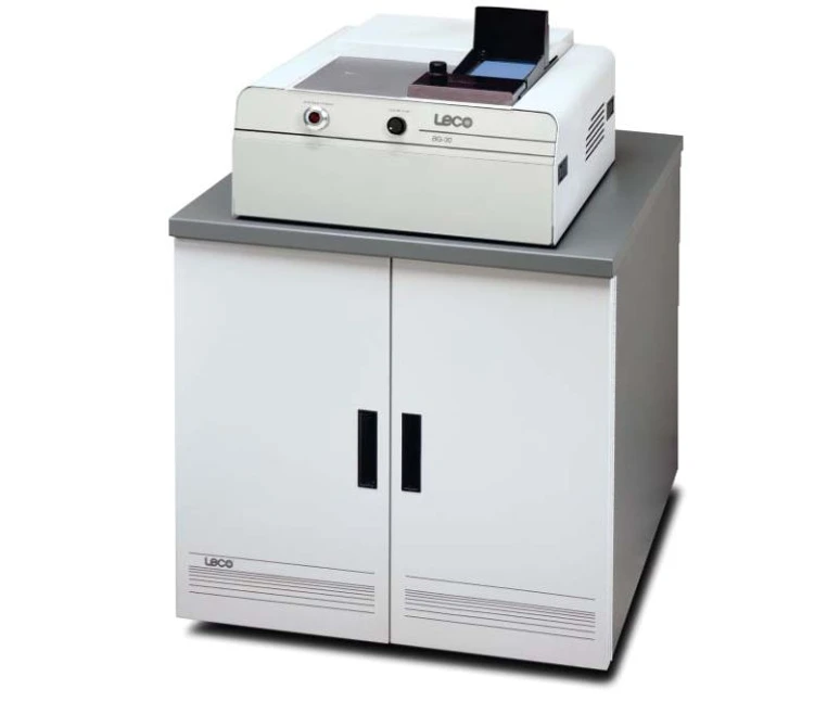 LECO BG Pásová bruska pro leštění metalografických vzorků: BG30 na podpěrným stojanu.