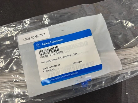 Agilent PVC hadička peristaltického čerpadla pro vodné roztoky, modrá/modrá, 12 ks, 3710034600 (Nová)