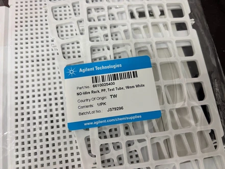 Agilent držák vzorků pro zkumavky 16 mm, 60 pozic, 6610025400 (Nový)