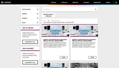 Náhradní díly pro ICP (ICP/OES i ICP/MS)