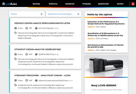 LabRulez Kariéra - analytická chemie - červen 2021