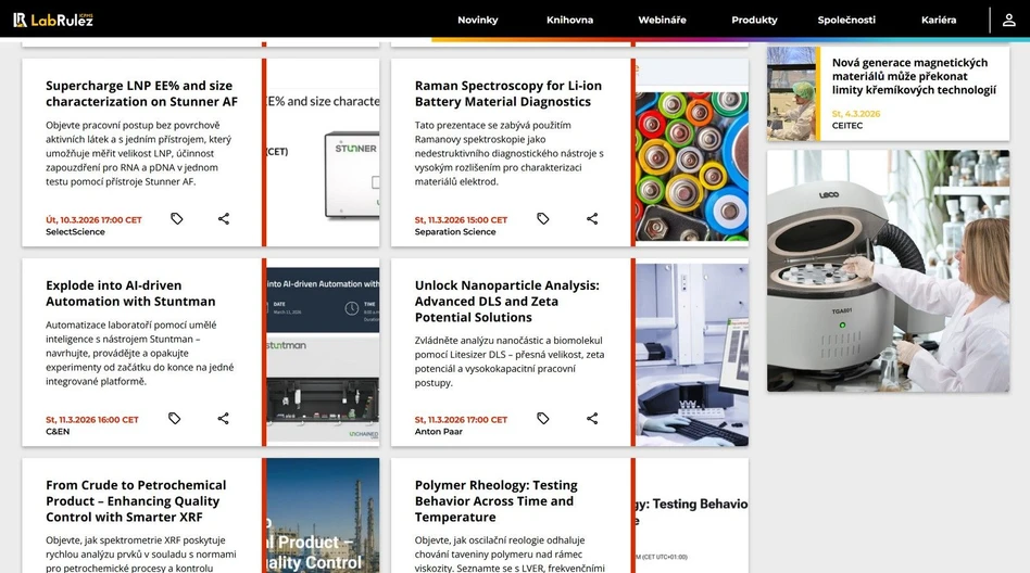 <p>LabRulez: Webináře LabRulezICPMS týden 11/2026</p>