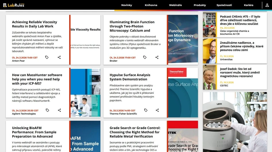 <p>LabRulez: Webináře LabRulezICPMS týden 13/2026</p>
