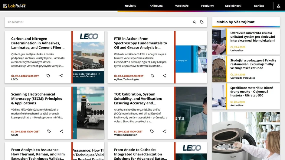 <p>LabRulez: Webináře LabRulezICPMS týden 18/2026</p>