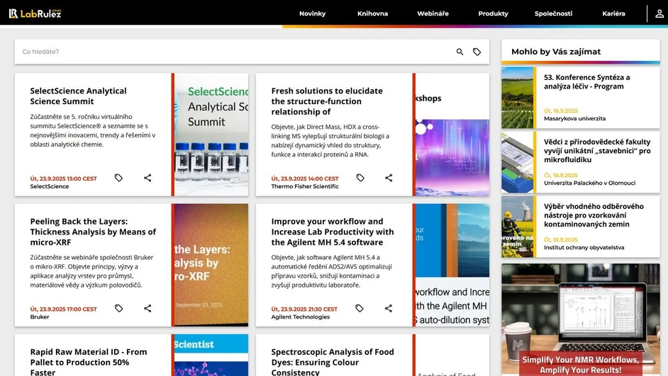 <p>LabRulez: Webináře LabRulezICPMS týden 39/2025</p>