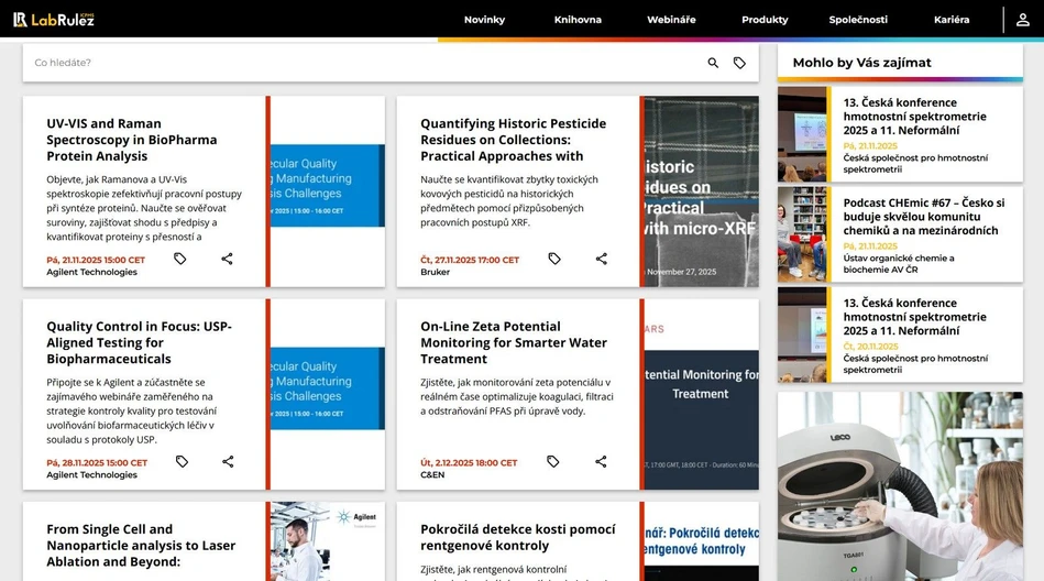 <p>LabRulez: Webináře LabRulezICPMS týden 48/2025</p>