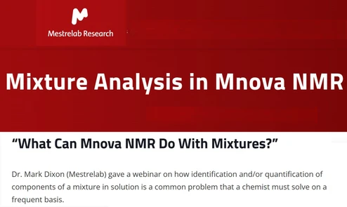 What Can Mnova NMR Do With Mixtures?