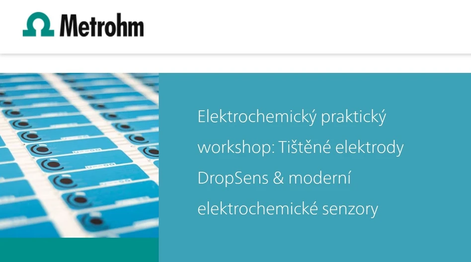 Elektrochemický praktický workshop: Tištěné elektrody DropSens & moderní elektrochemické senzory