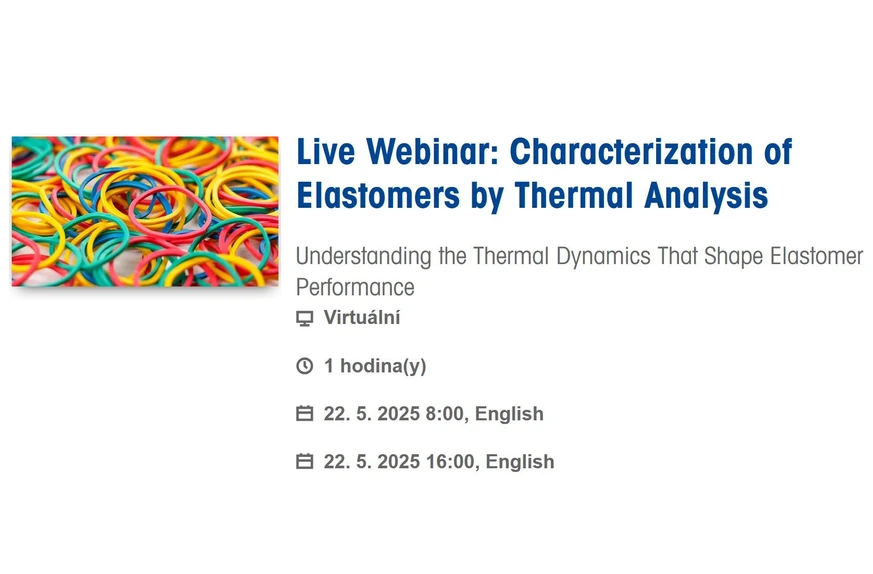 Mettler Toledo: Live Webinar: Characterization of Elastomers by Thermal Analysis 