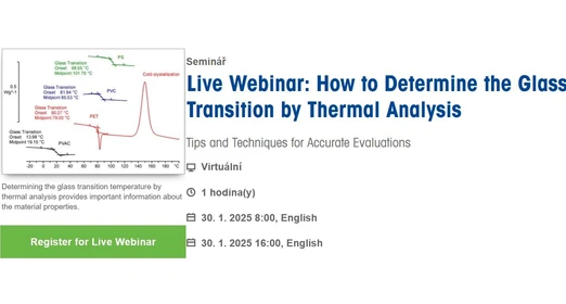 Live Webinar: How to Determine the Glass Transition by Thermal Analysis