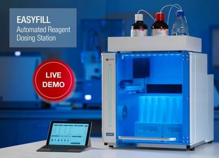 Automation and safety in reagent addition for elemental analysis 