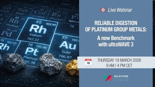 Reliable Digestion of Platinum Group Metals: A New Benchmark with ultraWAVE 3