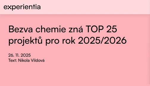 Bezva chemie zná TOP 25 projektů pro rok 2025/2026