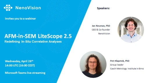 AFM-in-SEM LiteScope 2.5: Redefining In-Situ Correlative Analyses