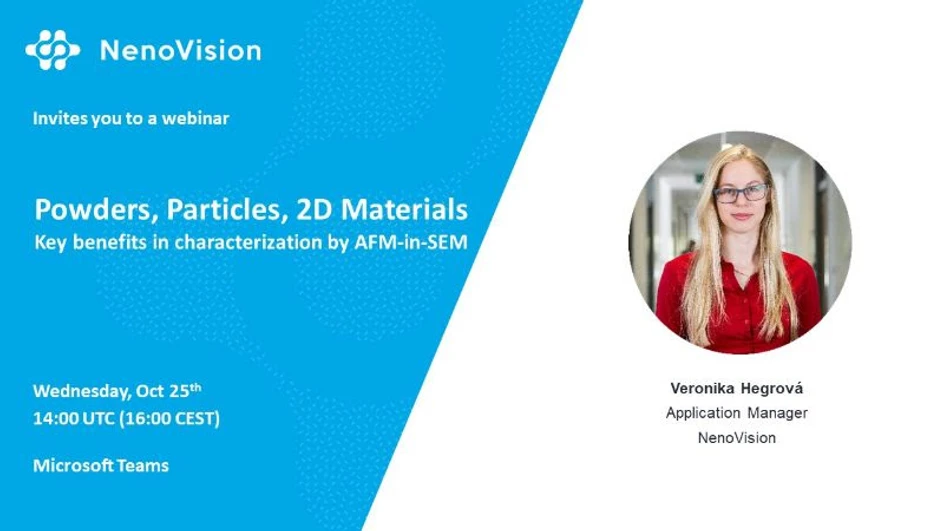 NenoVision: Key benefits in the characterisation of Powders, Particles, and 2D materials by AFM-in-SEM