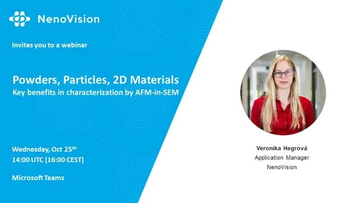 Key benefits in the characterisation of Powders, Particles, and 2D materials by AFM-in-SEM