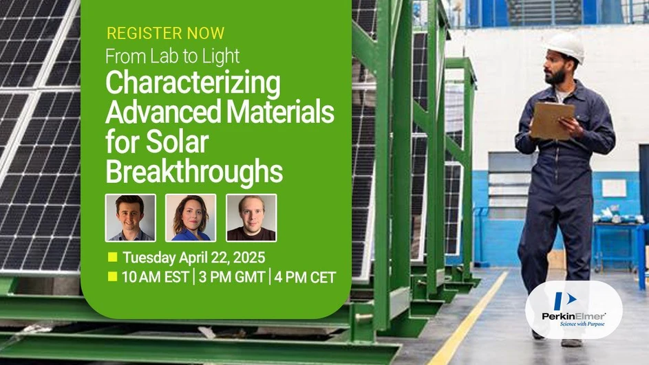 PerkinElmer: From Lab to Light: Characterizing Advanced Materials for Solar Breakthroughs