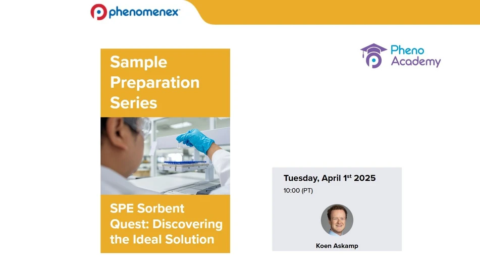 Phenomenex: SPE Sorbent Quest: Discovering the Ideal Solution