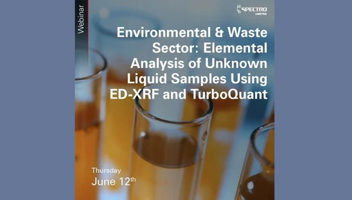 Environmental & Waste Sector: Elemental Analysis of Unknown Liquid Samples Using ED-XRF and TurboQuant