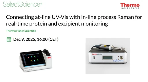 Connecting at-line UV-Vis with in-line process Raman for real-time protein and excipient monitoring