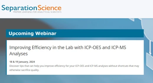 Improving Efficiency in the Lab with ICP-OES and ICP-MS Analyses