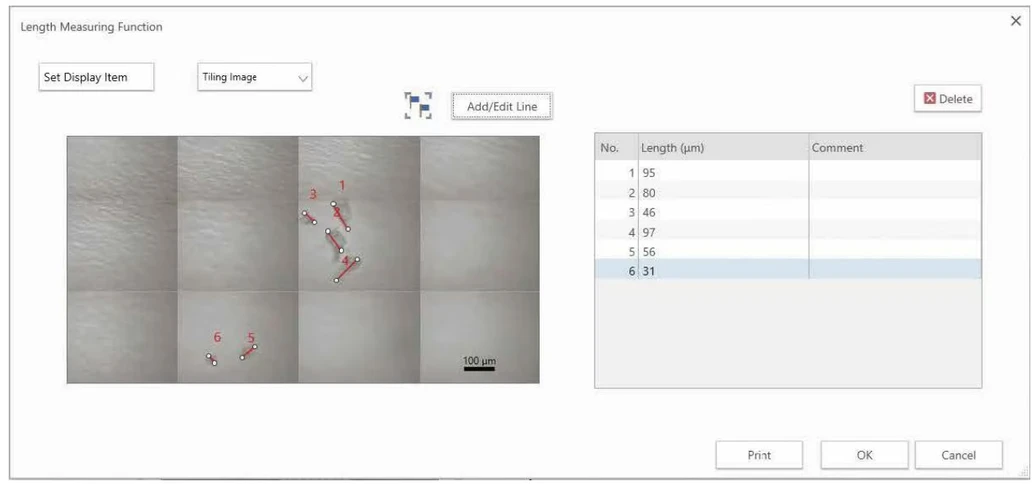 Shimadzu: Funkce měření délky pomocí Shimadzu AIMsight IR mikroskopu