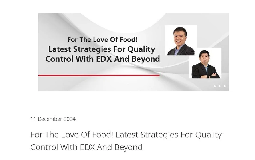 Shimadzu: For The Love Of Food! Latest Strategies For Quality Control With EDX And Beyond